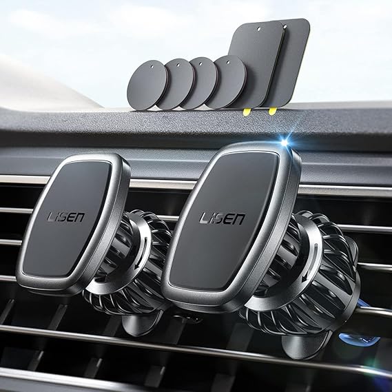 LISEN 2 Pack Magnetic Phone Holder for Your Car Magnet